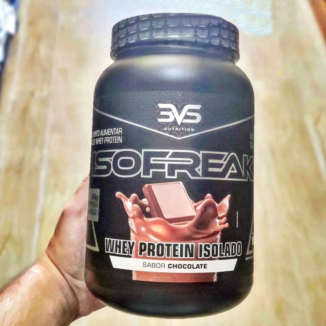 3VS Nutrition Isofreak Protein 900g – Whey Protein Isolada – Ganho de força; Ganho de massa muscular, Fonte de BCAA