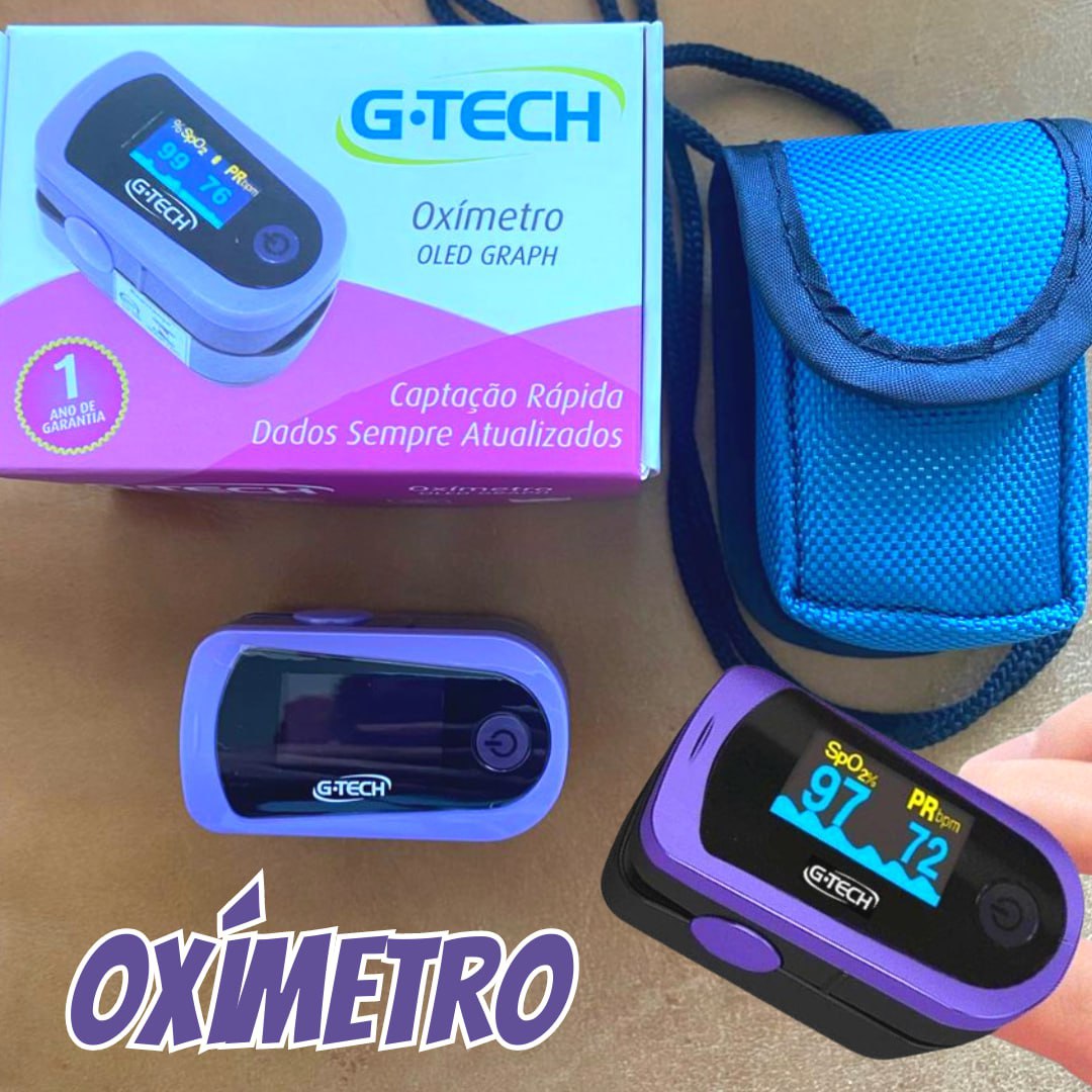 Oxímetro Digital Portátil De Dedo Oled Graph G-tech