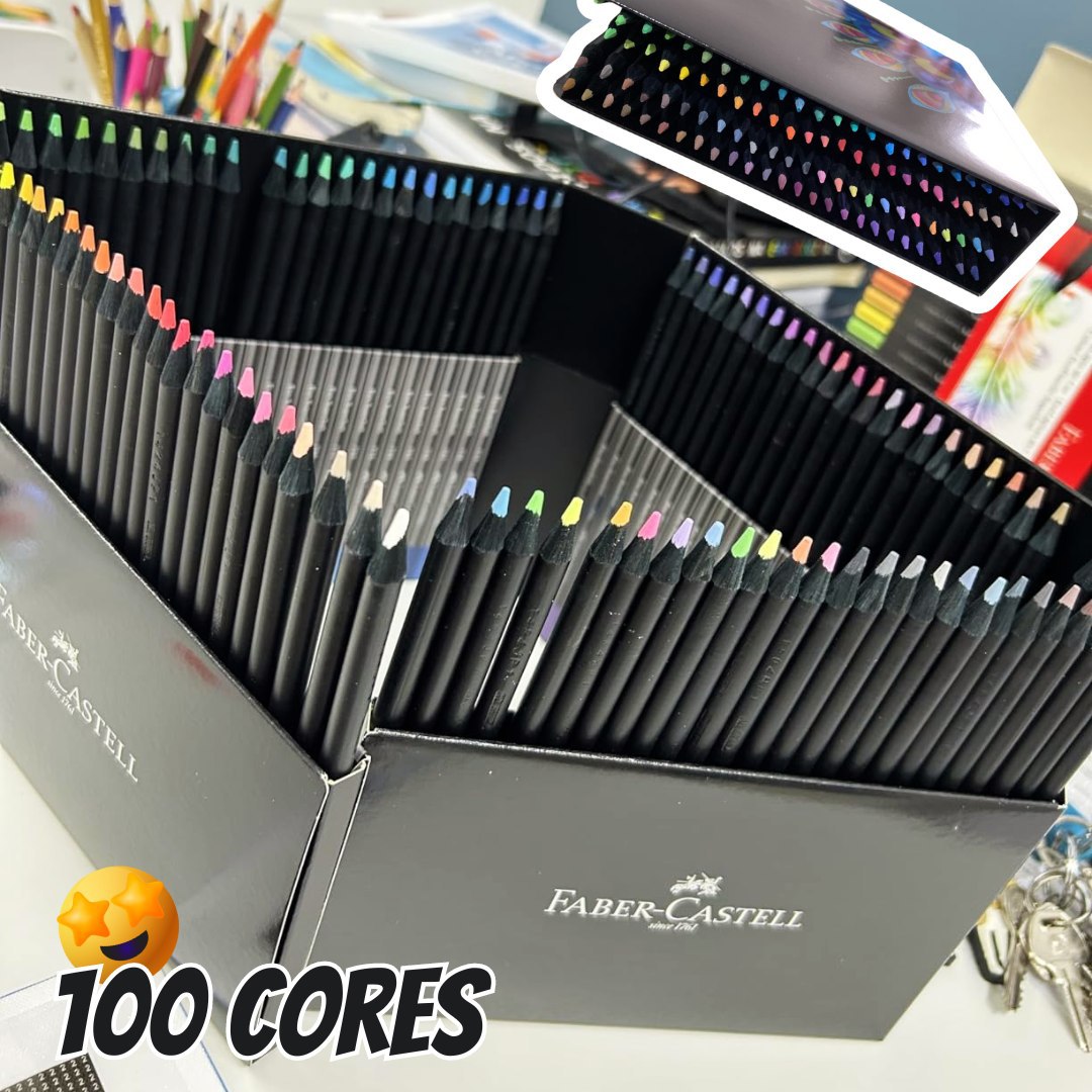 Lápis de Cor, Faber-Castell, EcoLápis Supersoft, 1207100SOFT, 100 Cores