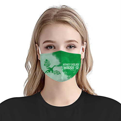 Kidney Disease Awareness Fight Like A Dragon EZ01 0405 Face Mask 1