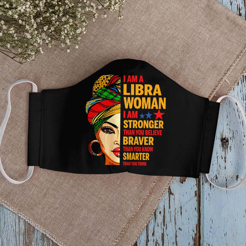 Libra Woman Strong Brave Smart EZ01 1805 Face Mask 1.jpg