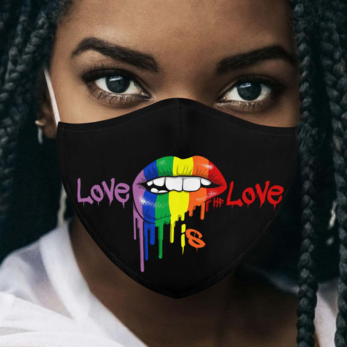 Love Is Love LGBT Lips EZ17 0506 Face Mask 2