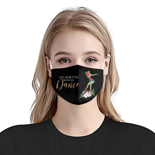 Life Is Better When You Dance Swing EZ05 2905 Face Mask B 1