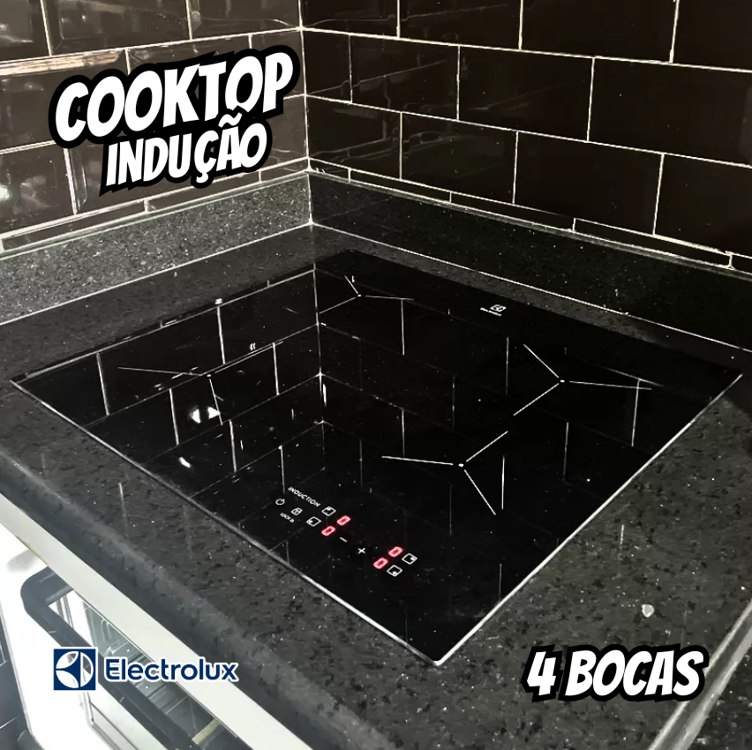 Cooktop De Indução Electrolux 4 Zonas Powerboost Preto Ie6lp 220V