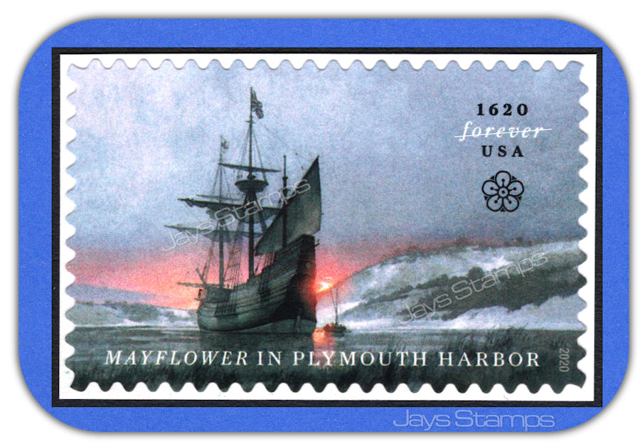 2020 MAYFLOWER in PLYMOUTH HARBOR Single USPS Forever® Individual MINT ...