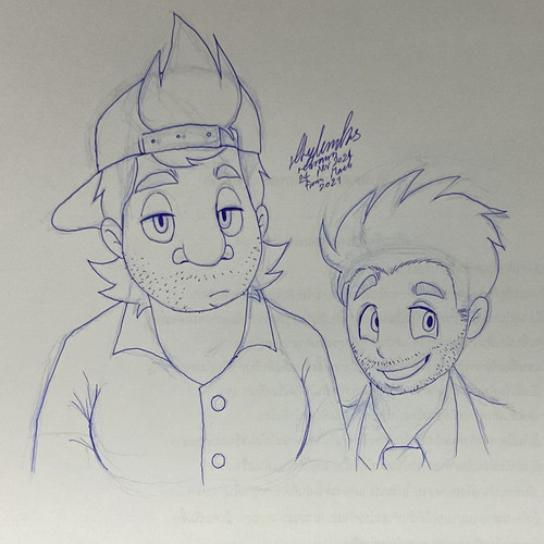 drawn traditionally on paper