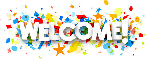 welcome banner colorful confetti paper vector illustration 90360583.jpg