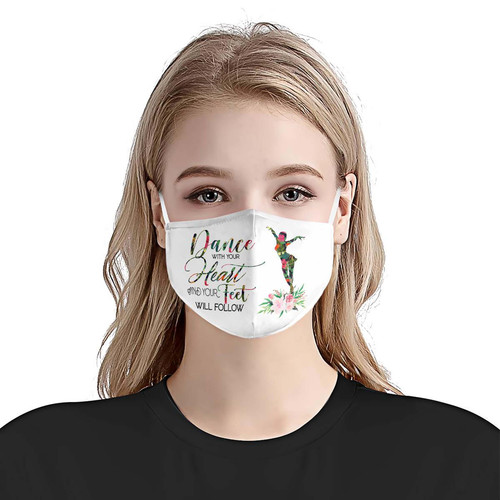 Mambo Dance With Your Heart And Your Feet Will Follow EZ05 2905 Face Mask W 1