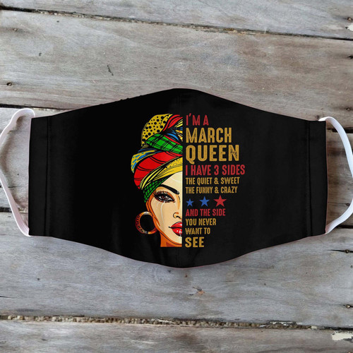 March Queen Three Sides EZ01 1105 Face Mask 1