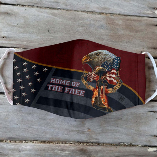 Home Of The Free Eagle American Flag EZ12 1006 Face Mask 2.jpg