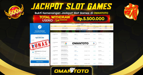 OMANTOTO JACKPOT SLOT GAMES Rp. 5.500.000,-