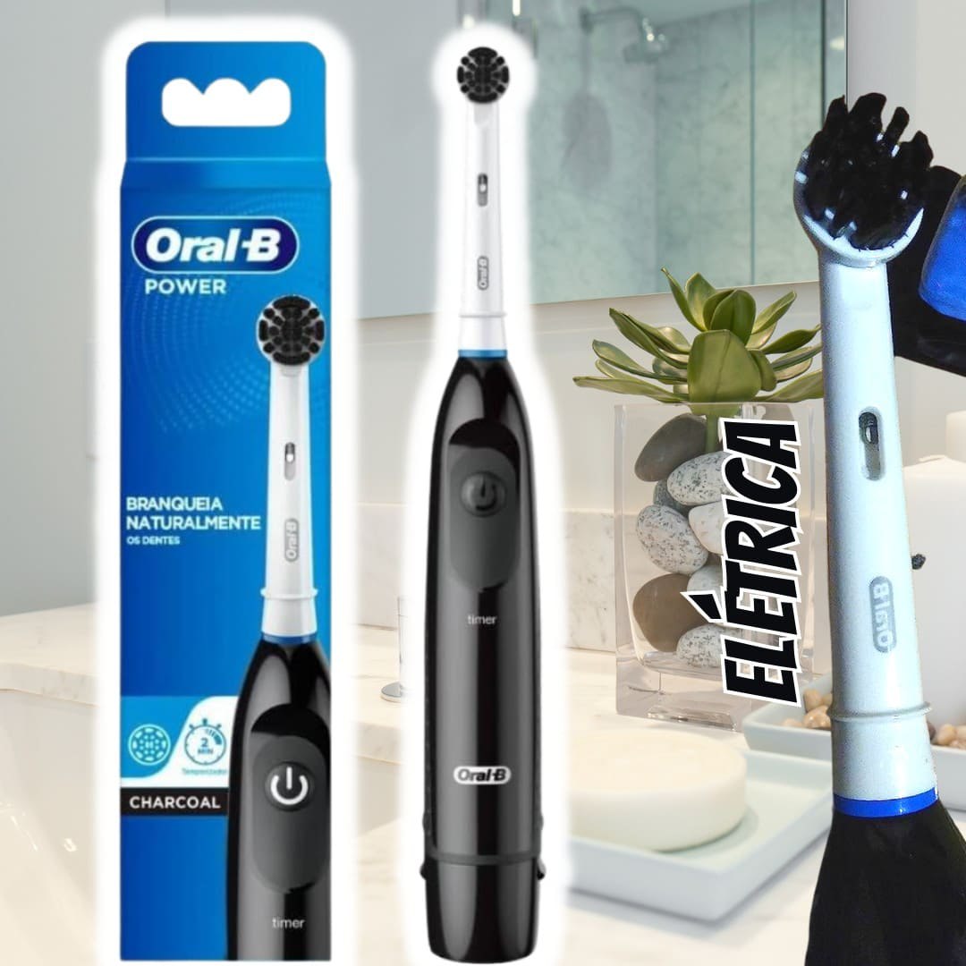 Escova de Dente Elétrica Oral-B Charcoal 1 unidade.