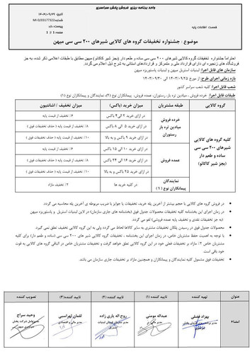 جشنواره تخفیفات گروه های کالایی شیرهای 200 سی سی میهن آذر.jpg