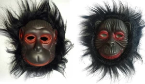 pack of 2 monkey and chimpanzee horror scary fun mask for kids original imagmmgkhfkgg4yu.webp