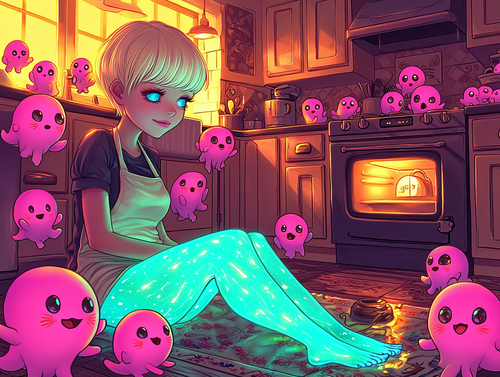 limpetbisque A beautiful ghostly woman with short blonde hair w eecec363 bd26 49dd b2a4 d627a9b7886c.png