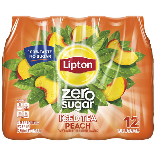 Lipton Diet Peach Iced Tea 16 9 fl oz 12 Pack Bottles 9563196c a83e 439b a7a9 da43fdf0519a 1.dac6067.jpg