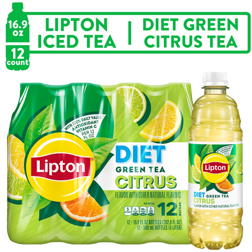 Lipton Diet Green Tea Citrus Iced Tea Bottled Tea Drink 16 9 fl oz 12 Pack Bottles 3f6c08ae a96c 474.jpg