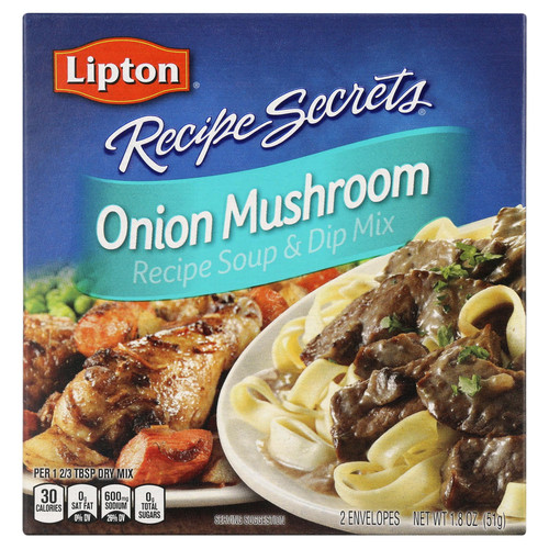 Lipton Recipe Secrets Onion Mushroom Soup and Vegetable Dipping Sauce Mix 2 Count Box Regular bbe9c3.jpg