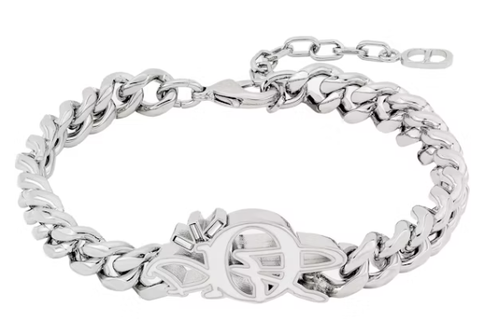 Dior x CACTUS JACK Chain Link Bracelet Silver 1.2