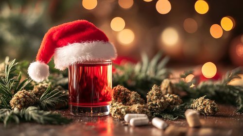 uzair098646 A festive setup featuring medical cannabis a Sant 2e302a11 510e 4eef 8508 6157b49053ad 1.png