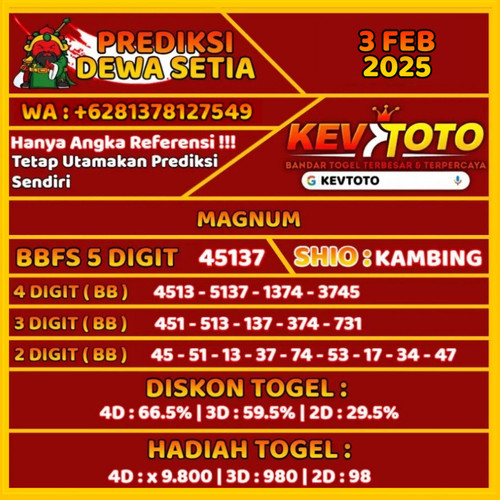 Prediksi Togel Toto 4D Magnum Senin 3 Februari 2025.jpg