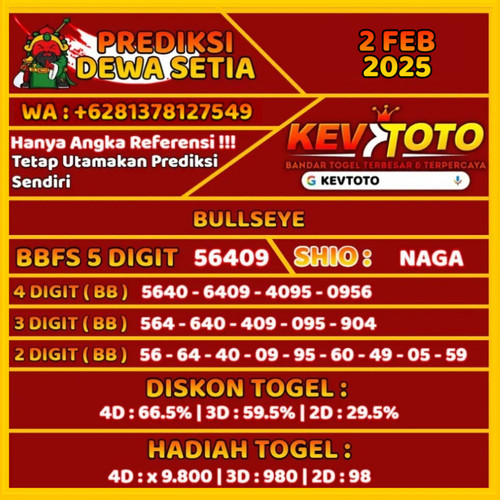 Prediksi Togel Toto 4D Bullseye Minggu 2 Februari 2025.jpg