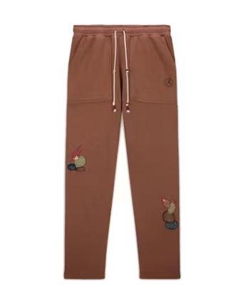 Travis Scott x Jordan Fleece Pants (Asia Sizing) Archaeo Brown 1.2