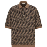 Dior x CACTUS JACK Oversized Polo Shirt Beige Black 1.2