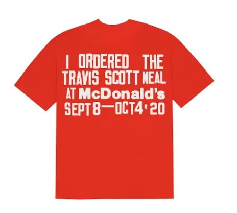 Travis Scott x CPFM 4 CJ Burger Mouth T Shirt Red 2.2