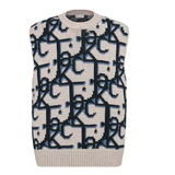 Dior x CACTUS JACK Oversized Sleeveless Sweater Beige Black 1.2