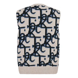 Dior x CACTUS JACK Oversized Sleeveless Sweater Beige Black 2.2