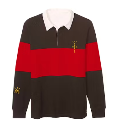 Travis Scott x McDonald's Cactus Jack Rugby Polo Brown Red 1.2