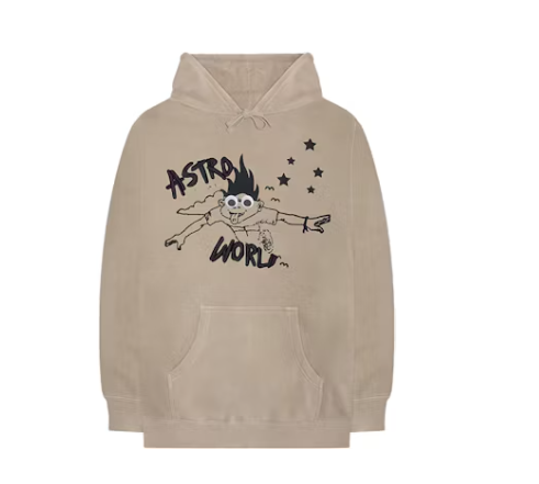 Travis Scott Astroworld Look Mom I Can Fly Hoodie Tan 1.2