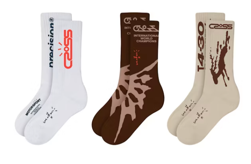 Travis Scott Cactus Jack Crossover Socks (3 Pack) Multi 1.2
