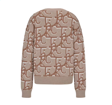 Dior x CACTUS JACK Oversized Sweater Beige Brown 2.2