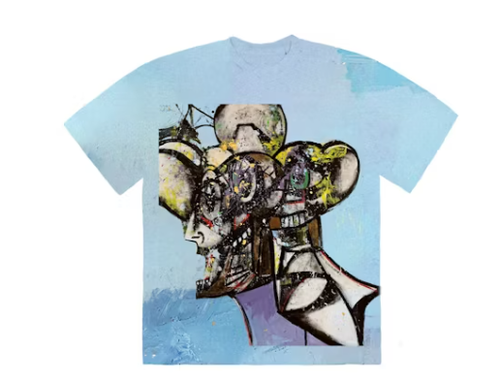 Travis Scott Portrait of Travis Tie Dye T Shirt Multi 1.png