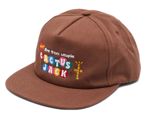 Travis Scott x McDonald's Cj Live From Utopia Hat Brown 1.png