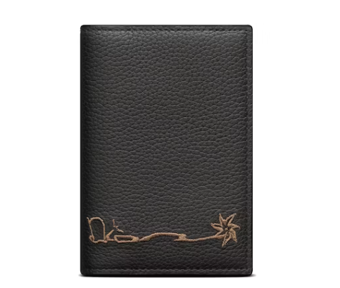 Dior x CACTUS JACK Bi Fold Card Holder Black 1.png