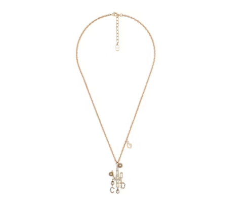 Dior x CACTUS JACK Pendant Necklace Gold 1.png