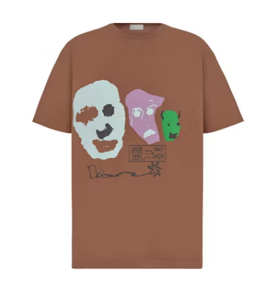 Dior x CACTUS JACK Oversized T shirt Coffee Brown 1.png