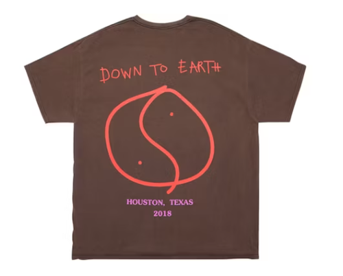 Travis Scott Happy Face Festival Tee Bleached Brown 2.png