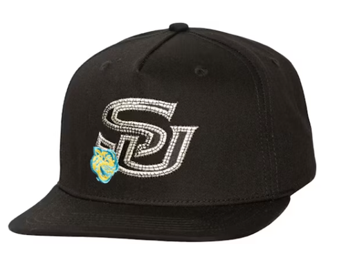 Travis Scott x Mitchell & Ness Southern University Jaguars Snapback Hat Black 1.png