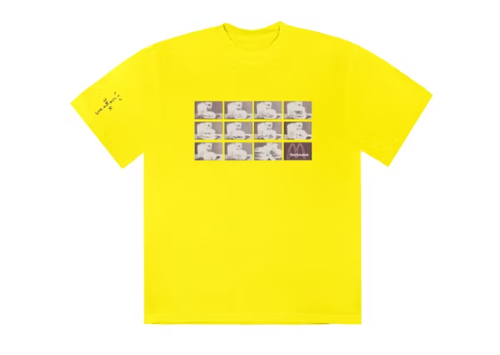 Travis Scott x McDonald's Menu Mono Logo II T Shirt Yellow 1.png