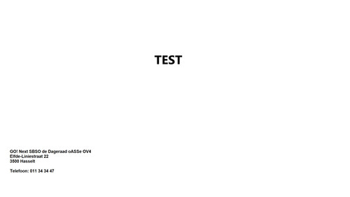 bureaublad test