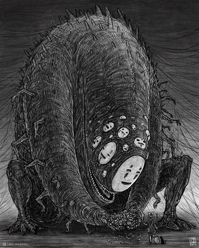  kiki jiji and kaonashi studio ghibli and 2 more drawn by jr jarsarts 610bfc7c31119c2228f90f7298c0b9.jpg