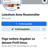 Prostituierte latexhure Anna Rosenmüller,  ein Facebook Profil erstellt und mit ihren vollen Namen u