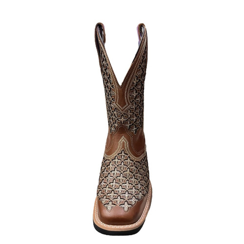 Bota Texana FEMININA Passo Livre Dakar Chocolate Com Glitter (2).jpg