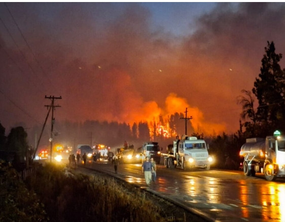 Hallan una botella donde se inició el fuego y mas detalles del incendio en El Bolsón