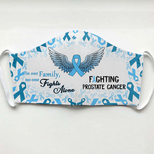 No One Fights Prostate Cancer Alone EZ12 1606 Face Mask 1