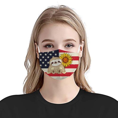 Premium American Flag Sloth EZ09 1504 Face Mask 2.jpg